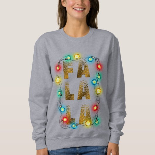 Fa La La Christmas Sweatshirt - Feestelijke Carols (Voorkant)