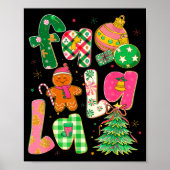 Fa La La Coquette Christmas Gingerbread Tree  Poster (Voorkant)