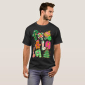 Fa La La Coquette Christmas Gingerbread Tree T-shirt (Voorkant volledig)