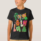 Fa La La Coquette Christmas Gingerbread Tree  T-shirt (Voorkant)