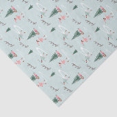 Fa La La Cute Pink Elf Ice Skating Girly Wrapping  Tissuepapier (Detail)