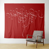 Fa la la - Deck the Halls - Kerstkalligrafie Wandkleed (In Situ (horizontaal))