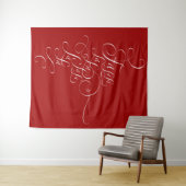 Fa la la - Deck the Halls - Kerstkalligrafie Wandkleed (In Situ (horizontaal))