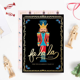 Fa La La Elegant kerstrecker Ballet Folie Feestdagenkaart