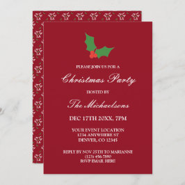 Fa la la feestelijke Holly Christmas Kaart