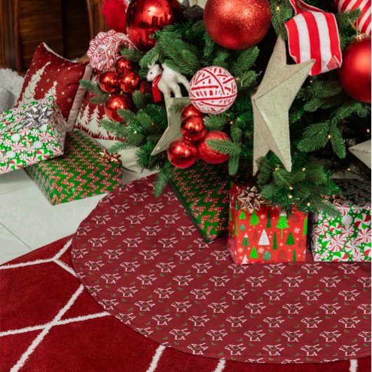 Fa la la feestelijke Holly Christmas Kerstboom Rok