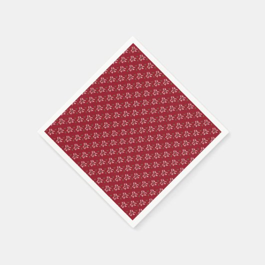 Fa la la feestelijke Holly Christmas Servet (Hoek)