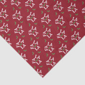 Fa la la feestelijke Holly Christmas Tissuepapier (Detail)