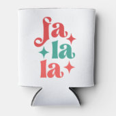 Fa La La - Feestelijke Vakantie Typografie Design Blikjeskoeler (Voorkant)