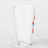 Fa La La - Feestelijke Vakantie Typografie Design Glas (Rechts)
