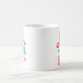 Fa La La - Feestelijke Vakantie Typografie Design Koffiemok (Center)