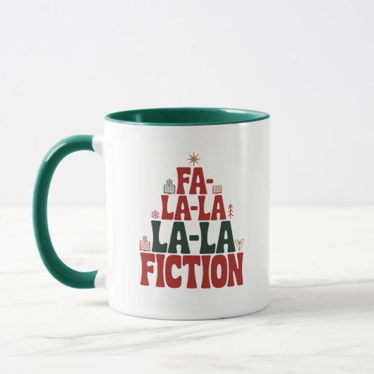 Fa-la-la fictie vakantielectuur mok (Links)