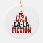 Fa-la-la Fiction Festive Tree Keepsake Keramisch Ornament (Achterkant)