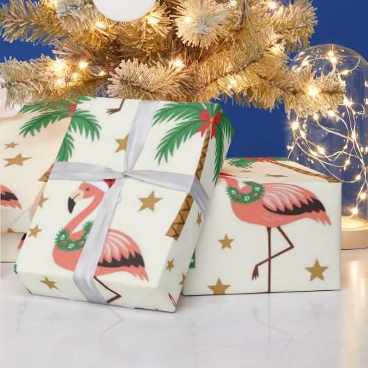 Fa-La-La-Flamingo Cadeaupapier (Feestdagen)