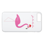 Fa la la Flamingo iPhone 7 in wit Case-Mate iPhone Case (Achterkant (Horizontaal))