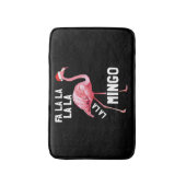 Fa La La Flamingo kerstfeestdagen Badmat (Voorkant Verticaal)