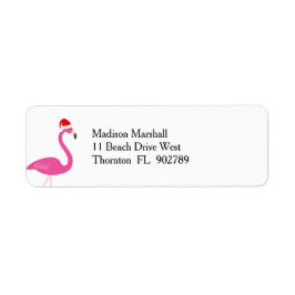Fa la la Flamingo Vakantie Retouradres Label