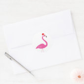 Fa la la Flamingo Vakantie Sticker (Envelop)