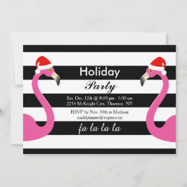 Fa la la Flamingo Vakantie Uitnodiging