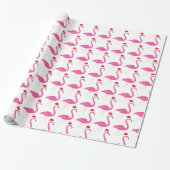 Fa la la Flamingo Vakantiepapier Cadeaupapier (Uitgerold)