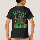 Fa la la Fun Digital Art Design T-shirt (Achterkant)