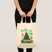 Fa la la Fun Digital Art Design Tote Bag (Voorkant (product))