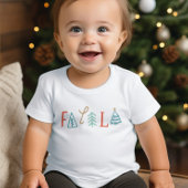 Fa la la Funny Christmas Tree Vakantie Kinder Shirts