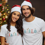 Fa la la Funny Christmas Tree Vakantie T-shirt<br><div class="desc">Stap in de vakantiedrang met ons "Fa La La" kerst thema ontwerp! Deze grappige en feestelijke afbeelding is perfect voor het verspreiden van kerstvreugde. Het is een ideaal kerstcadeau en een must-have voor het vakantieseizoen. Omarm de vreugde van fa la en vier de mooiste tijd van het jaar in stijl....</div>