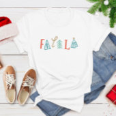 Fa la la Funny Christmas Tree Vakantie T-shirt