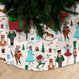 Fa La La Kerst Notenkraker Balletdanseres Kerstboom Rok