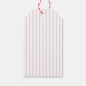 Fa La La Kerst Speelse Gestreepte Cadeaulabel (Achterkant)