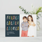 Fa La La | Kleuren van pasta's | Vakantie 3-fotoka Kaart (Staand voorkant)