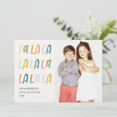 Fa La La | Kleuren van pasta's | Vakantiedorecards Kaart (Staand voorkant)