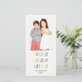 Fa La La | Kleuren van pasta's | Vakantiedorecards Kaart (Staand voorkant)