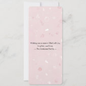 Fa La La La | Blush Roze Modern Kerst Foto (Achterkant)