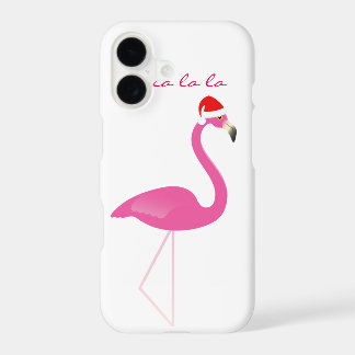 Fa la la la Flamingo iPhone 7 in het wit