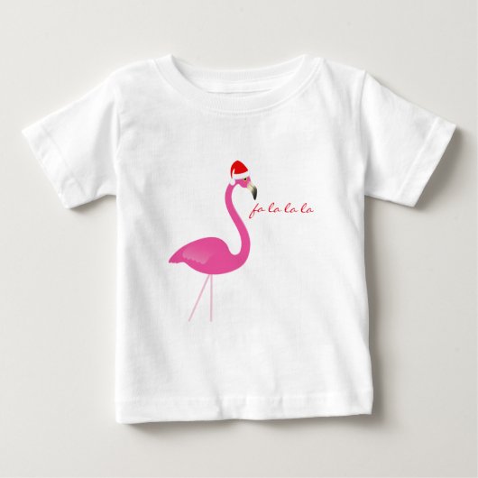 Fa la la la Flamingo Vakantie Baby Jurk (Voorkant)