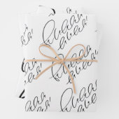 Fa la la la holiday Wrapping Paper (In situ)