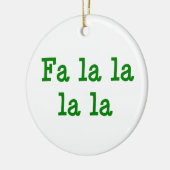 fa la la la keramisch ornament (Links)