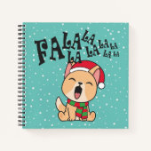 Fa La La La Kerstdog Notitieboek van Guestbook (Voorkant)