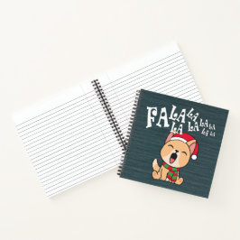Fa La La La Kerstdog Notitieboek van Guestbook