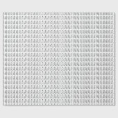 Fa la la la Kerstmis carol wit zwart schattig Cadeaupapier (Vlak)