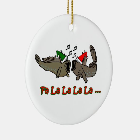 Fa La La La KerstMudskipper Ornament (Rechts)