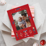 Fa La La La kerstNutkraker Ballet Dancer Feestdagenkaart<br><div class="desc">Stuur deze prachtige, grillige en magische kerstkaart naar je vrienden en familie deze vakantietijd. We hebben alle illustraties met de hand geschilderd die je ziet op deze vakantiekaart. Ons ontwerp biedt een volledige fotoplaceholder met onze prachtige illustraties die de foto ontwerpen. Nutkraker, nootmuskietmuiskoning, nootmuskietballetdansers, heilig, rood feesthuis staan om de...</div>