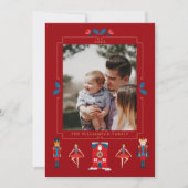 Fa La La La kerstNutkraker Ballet Dancer Feestdagenkaart (Voorkant)