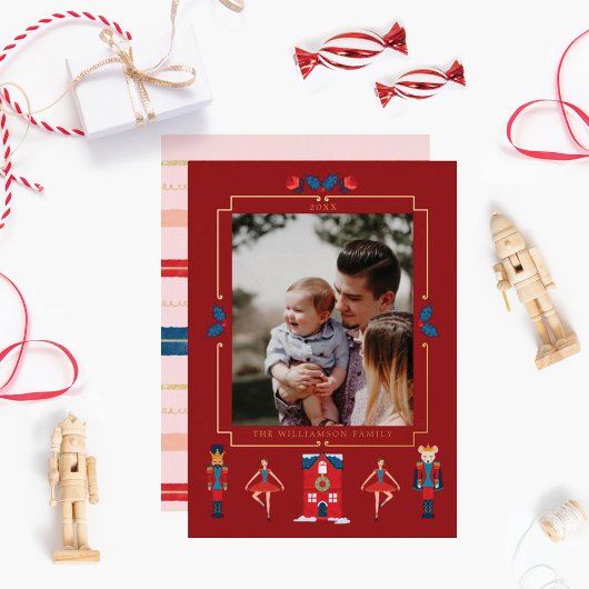 Fa La La La kerstNutkraker Ballet Dancer Folie Feestdagenkaart