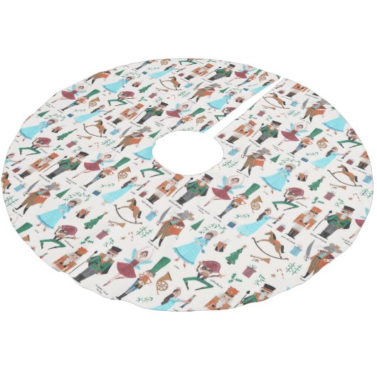 Fa La La La kerstNutkraker Ballet Dancer Kerstboom Rok (Gekanteld)