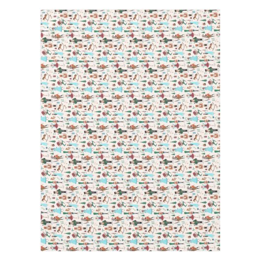 Fa La La La kerstNutkraker Ballet Dancer Tafelkleed (Voorkant)