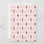 Fa La La La kerstNutkraker Mouse King Familie Feestdagenkaart (Achterkant)