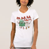 Fa La La La kerstT-shirt T-shirt (Voorkant)